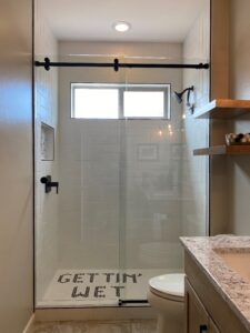 Barn Single Slider Matte Black